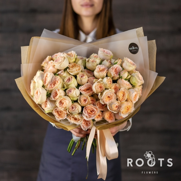 Купить монобукет с доставкой в Москве | Заказать монобукет от ROOTS FLOWERS