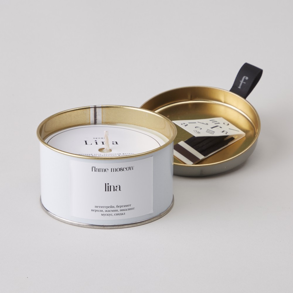 Свеча FLAME в металле Lina Свеча FLAME в металле Lina