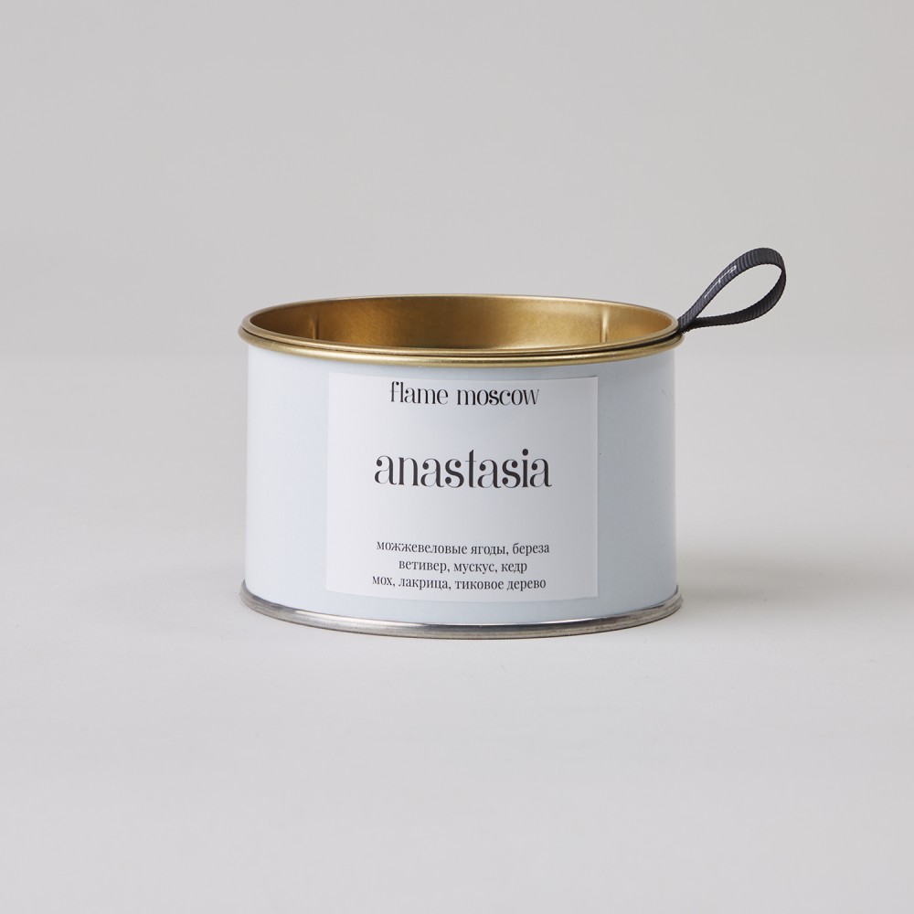 Свеча FLAME в металле Anastasia