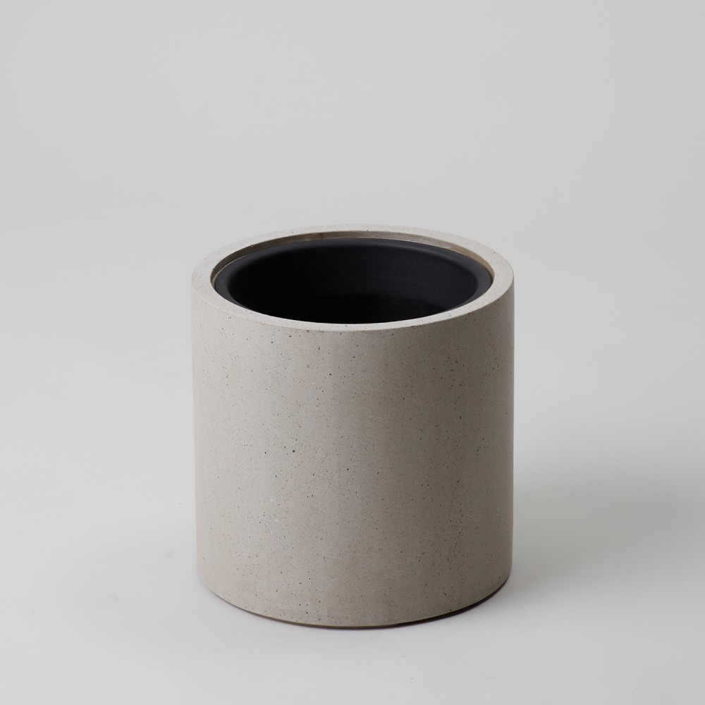 Кашпо Цилиндр Белый песок d23