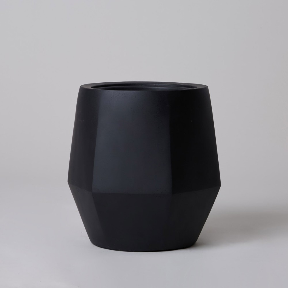 Кашпо Многогранник Антрацит d23