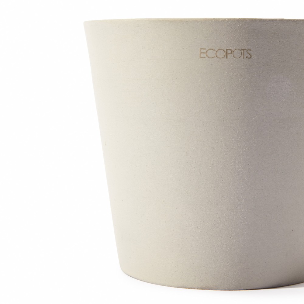 Кашпо Ecopots Amsterdam Mini d17 светло-серое Кашпо Ecopots Amsterdam Mini d17 светло-серое