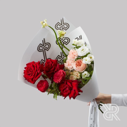 Bouquet 234 Букет с розой и эустомой